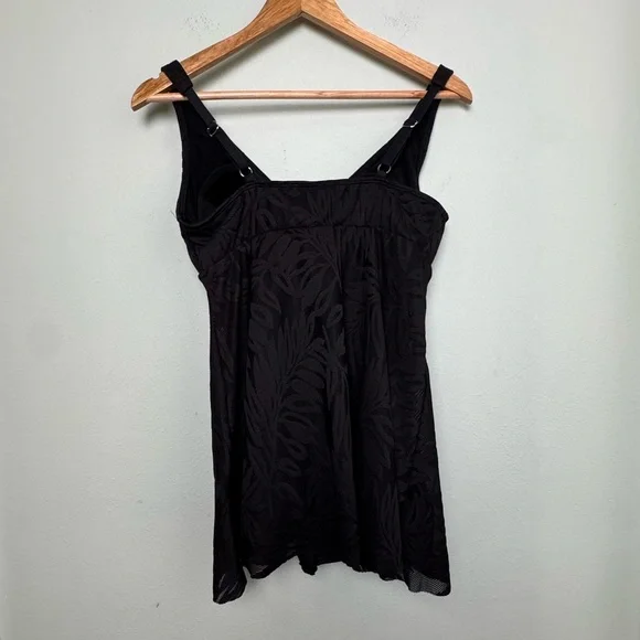 NWT Swim Solutions Women's Tummy-Control Swim Dress Created for‎ Macy's Size 12 - Picture 6 of 12